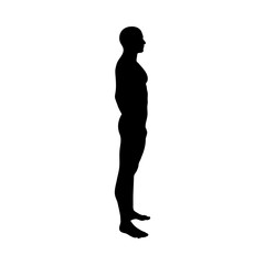 Standing Pose Man Silhouette
