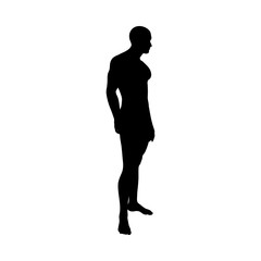 Standing Pose Man Silhouette