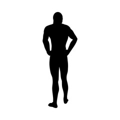 Standing Pose Man Silhouette