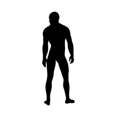 Standing Pose Man Silhouette