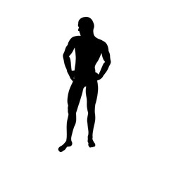 Standing Pose Man Silhouette