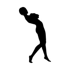 Naked sexy girls silhouette