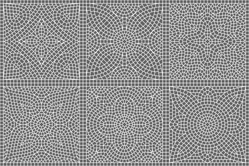 Ancient mosaic ceramic tile pattern.