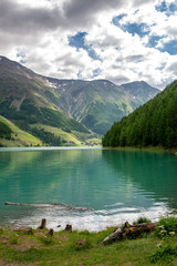 Naklejka na ściany i meble lake in mountains in Italy - Vernagt-Stausee