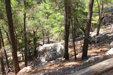 Samaria Gorge National Park, Crete, Greece.