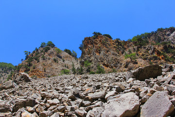 Samaria Gorge National Park, Crete, Greece.