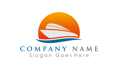travel agency ship logo