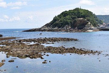 Sea view in San Sebastián city Basque Country Spain Europe