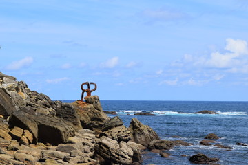 Sea view in San Sebastián city Basque Country Spain Europe