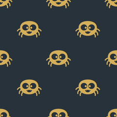 Spiders Halloween Seamless Pattern