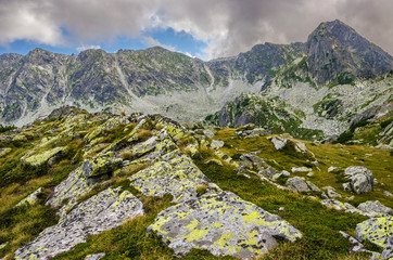 Fototapeta na wymiar Mountain landscape in Retezat National Park, Carpathian Mountains, Romania