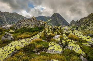 Mountain landscape in Retezat National Park, Carpathian Mountains, Romania