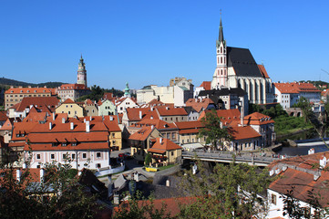 Fototapeta na wymiar view of Czech Krumlov