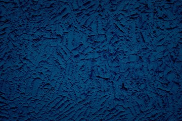 Blue Stucco Wall Texture Background.