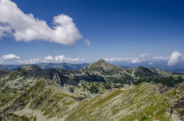 Naklejka premium Mountain landscape in Retezat National Park, Carpathian Mountains, Romania