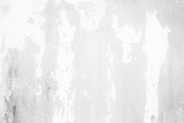 Obraz premium White Peeling Paint on Grunge Concrete Wall Texture Background.