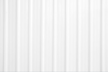 White Corrugated Metal Wall Texture Background.