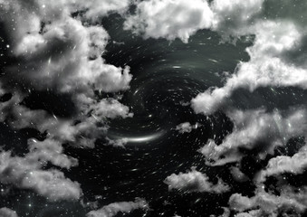 galaxy in a free space. 3D rendering