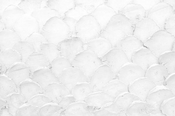 White Fish scale Stucco Wall Texture Background.