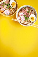 Fototapeta na wymiar Japanese nodle soup ramen