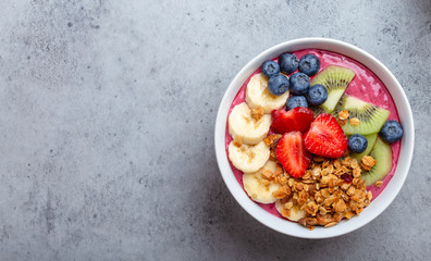 Healthy acai smoothie bowl - Powered by Adobe