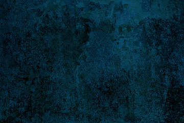 Blue Grunge Concrete Wall Texture Background.