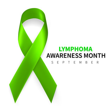 Realistic green ribbon symbolizes Lymphoma Liver organ donation or glaucoma  awareness month in medicine 28560428 Stock Photo at Vecteezy