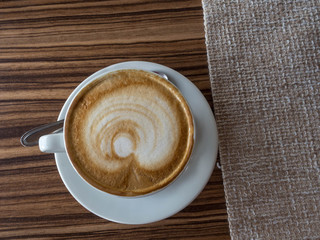 coffee cup latte art