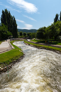 Parc del Segre (Segre Park) of La Seu de Urgell, Catalonia.