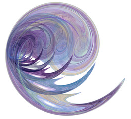 An abstract computer generated modern fractal design. Abstract fractal color texture. Digital art. Abstract Form & Colors.