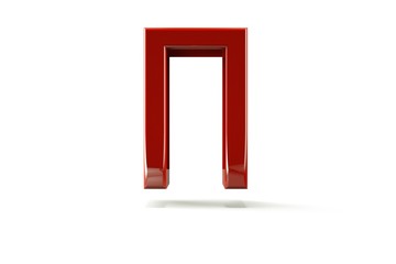 punctuation marks. with background, 3d image