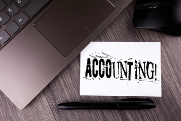 Writing note showing Accounting Motivational Call. Business photo showcasing Account inner voice...