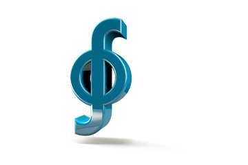 punctuation marks. with background, 3d image