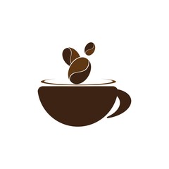 Coffee cup logo template vector icon design