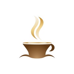 Coffee cup logo template vector icon design