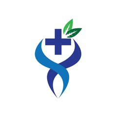 Healt logo teplate icon design