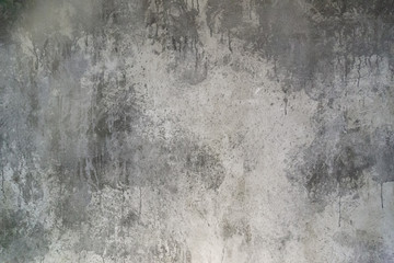 Fototapeta premium Loft or grunge wall style background. Decorative grey plaster background with paint traces made specially for decoration.