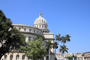Fototapeta na wymiar Cuba National Capitol. Havana city.
