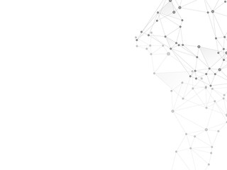 Block chain global network technology concept.