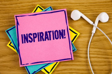 Conceptual hand writing showing Inspiration Motivational Call. Business photo showcasing...