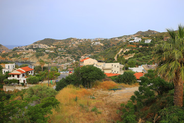 Beautiful views of nature in the area of Agia Pelagia, Crete, Greece