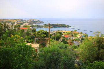 Beautiful views of nature in the area of Agia Pelagia, Crete, Greece