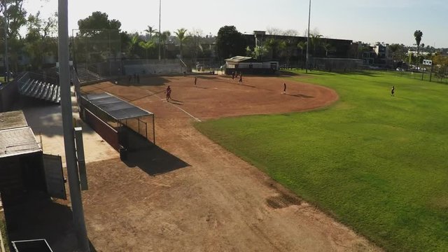 Women's Softball Practice Baseball Diamond- Wide View