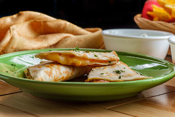 Chicken Quesadilla Tortilla Chips