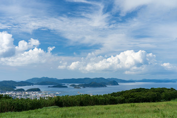 五島市　鬼岳展望台からの風景　撮影日 2019/7/29
