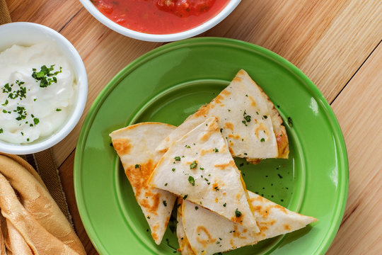 Chicken Quesadilla Tortilla Chips