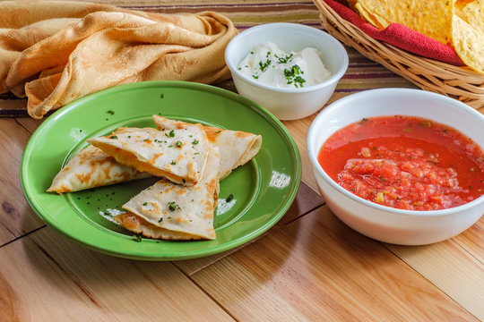 Chicken Quesadilla Tortilla Chips