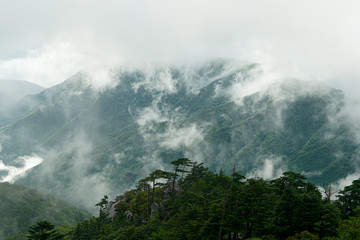 Obraz premium Mount Tsurugi in Tokushima, Japan