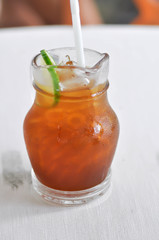 lemon tea, tea or iced tea