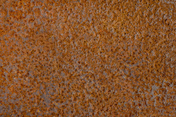 Rusty sheet of iron.